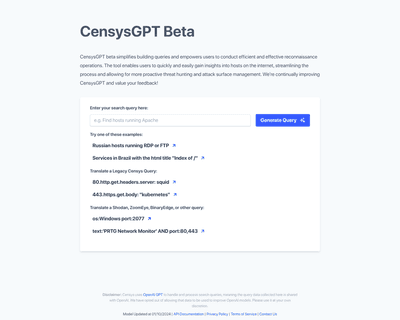 CensysGPT