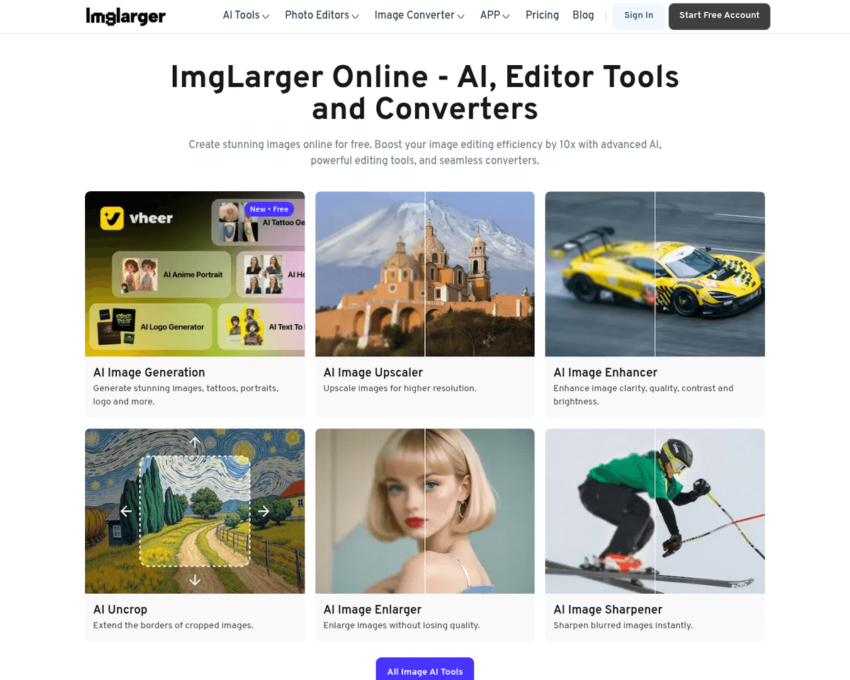 AI Image Enlarger