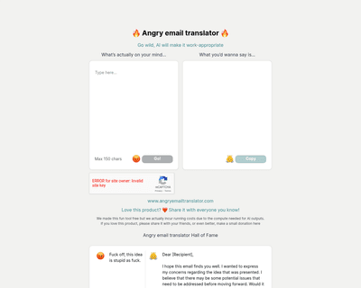 Angry Email Translator