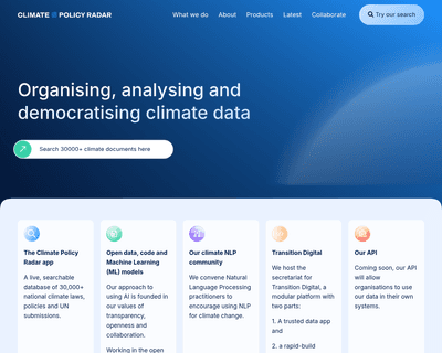 Climate Policy Radar