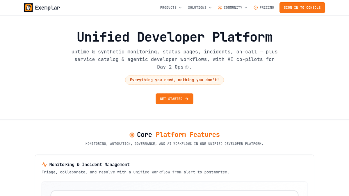 Exemplar Dev
