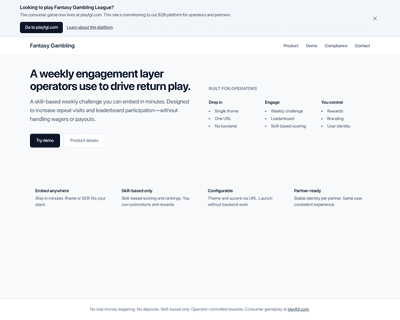 Fantasy Gambling League