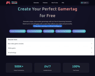Gamertag Generator