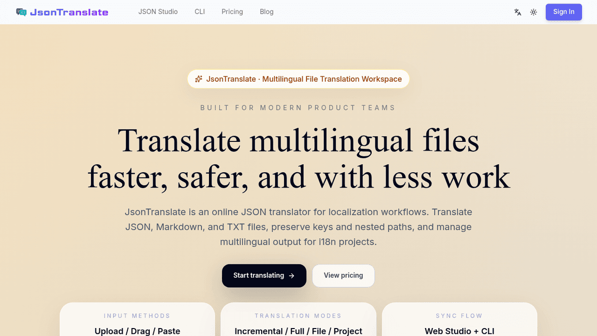 Json Translator
