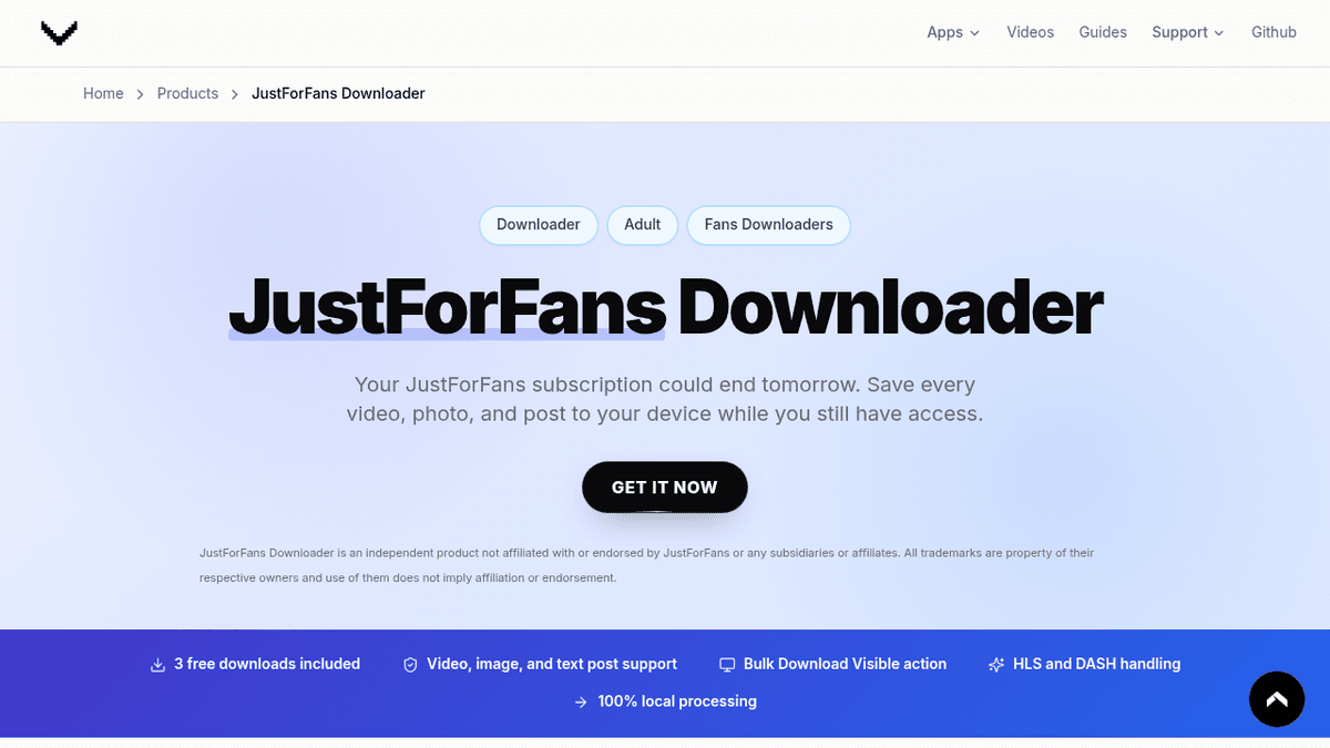 JustForFans Downloader