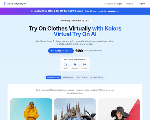 Kolors Virtual Try-On