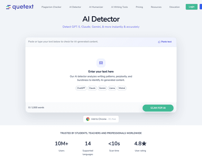 Quetext AI Detector