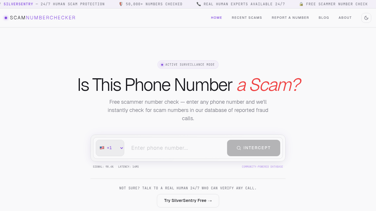 Scam Number Checker