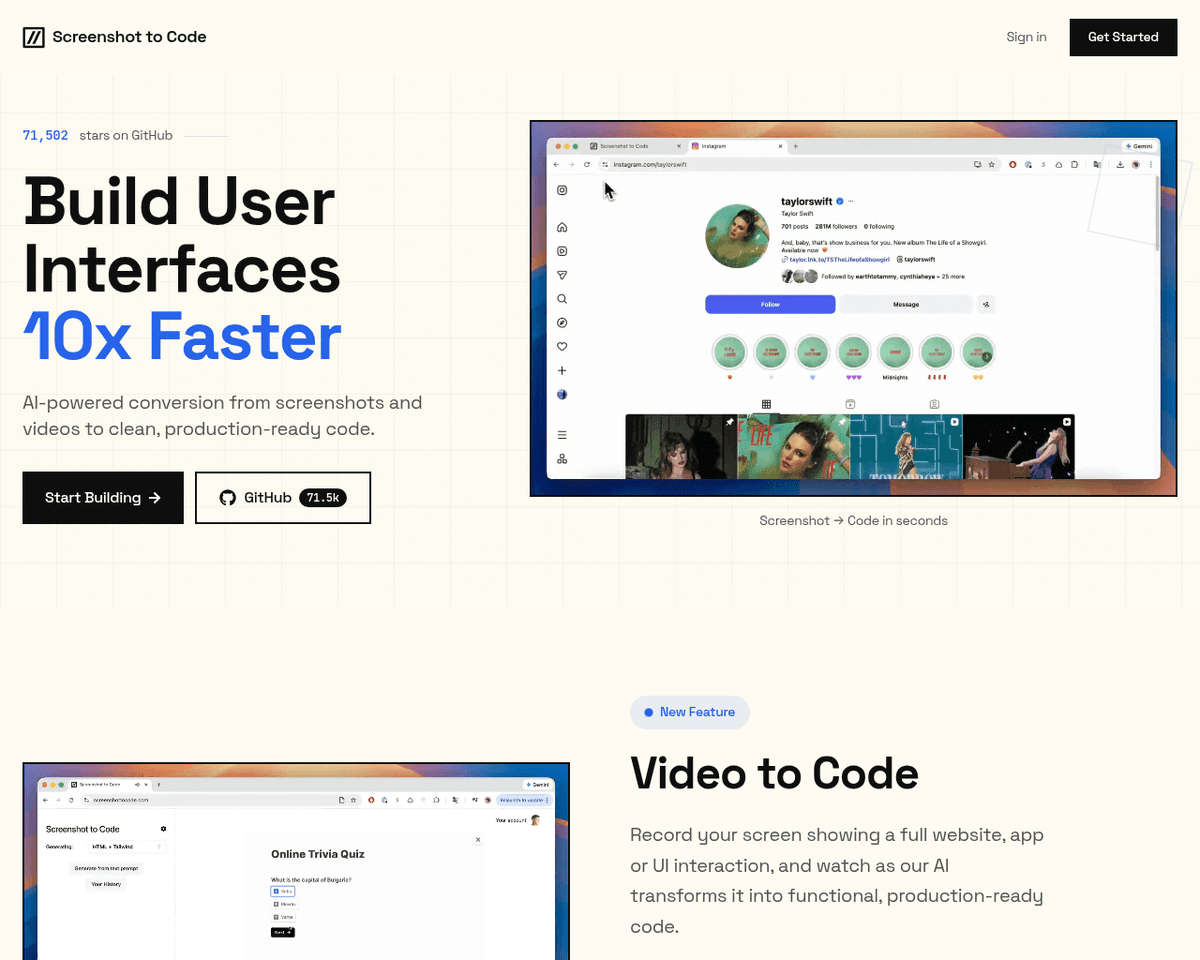 Screenshot To Code