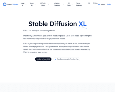 SDXL by Stable Diffusion