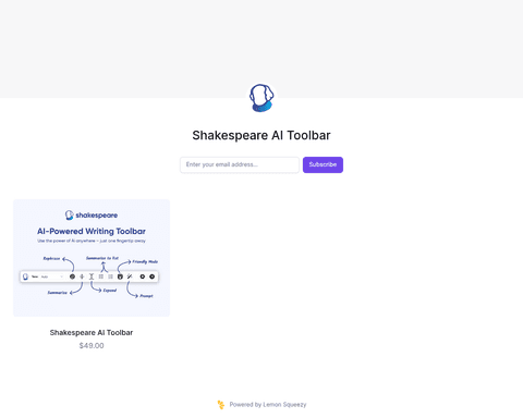 Shakespearetoolbar