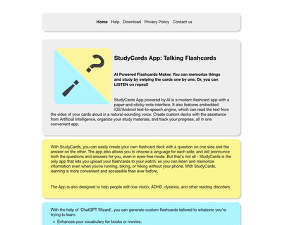 Studycards App