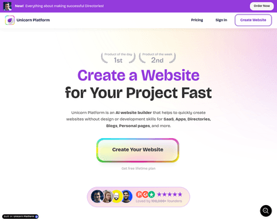 Unicornplatform